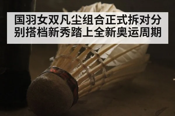 国羽女双凡尘组合正式拆对分别搭档新秀踏上全新奥运周期